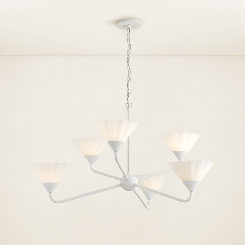 Lustre KELSEY de Home Ec., Blanc texturé