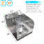 Express KitchQuip Stainless Steel Wall Mount Hand Sink with Splash Guards, 12" x 12"- NSF Certified