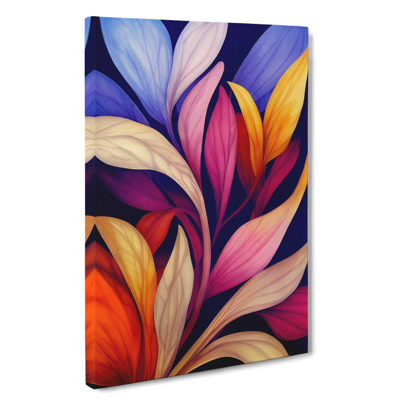 XC1022-1573X Colourful Flowers No.3 - Wrapped Canvas Print, 50cm H x 35cm W x 3cm D