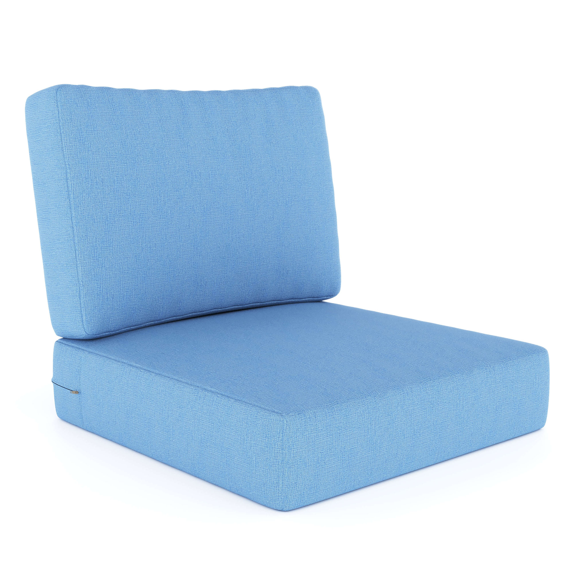 Amala Outdoor Sunbrella® Seat/Back Cushion, Sunbrella® Canvas Air Blue , 25" W x 25.5" D