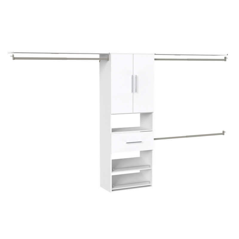 SuiteSymphony Hanging Tower Reach-In Set with Shoe Storage