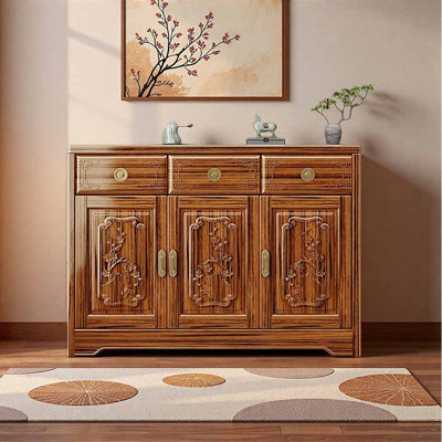 Chinese-style household shoe cabinet for entrance