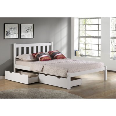 Ratcliff Twin Solid Wooden Platform Bed In Cottage Style Beach Design With Storage Drawers -  Alcott HillÂ®, 638522B312DE4F3EBE79FB140F15525A