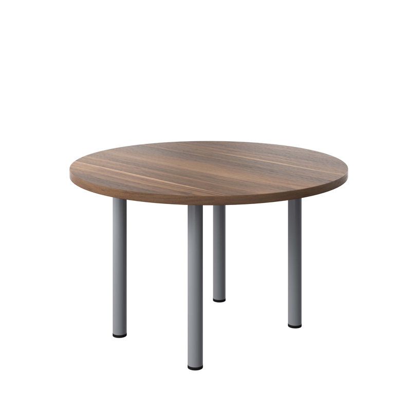 Bouton Circle Conference Table, H73 x W100 x D100cm, Dark Walnut