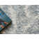 Bargello Light Blue New Zealand Wool hand-tufted Area Rug