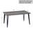 Carveth Rectangular Medium Wood Top Metal Legs Country Style Dining Table-157249898