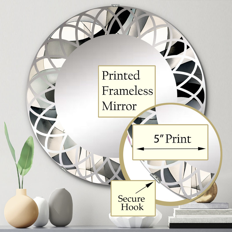 Miroir mural Brusnice, 24 po x 24 po