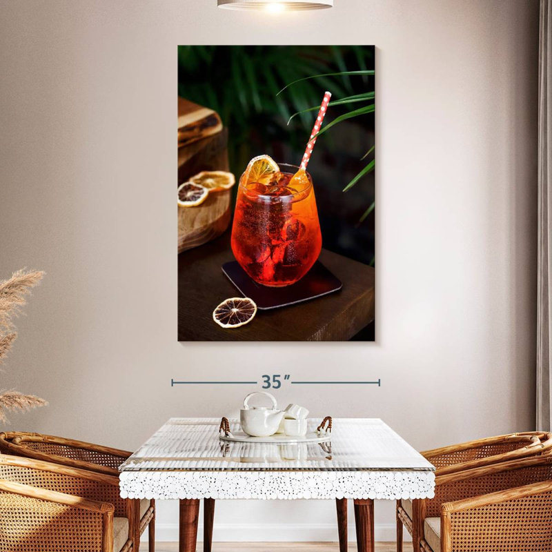 Yarlin Aperol Spritz, 51" H x 34" W