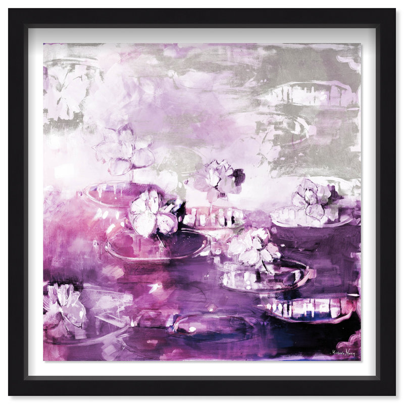 Oliver Gal Michaela Nessim - Through the Lilac Sunrise Floral & Botanical - Luxury Shadowbox Framed Wall Art