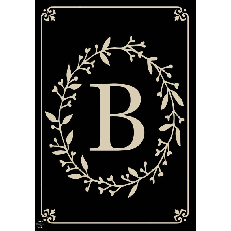  Classic Monogram Letter B Garden Flag