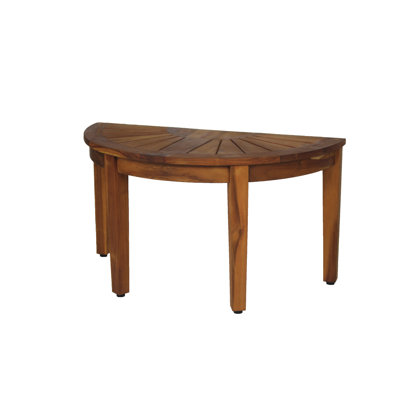 The Original 31.5" Half-Moon Teak Shower Bench