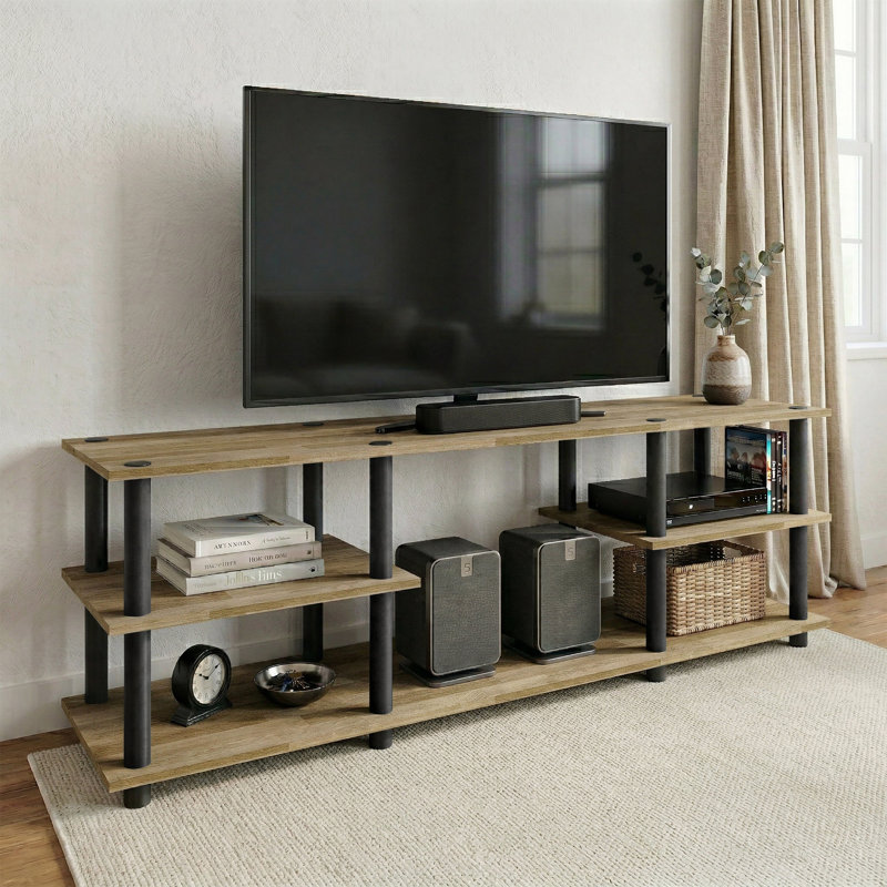 Meuble télé à 3 niveaux Easy Twist, Chêne naturel