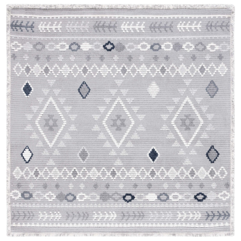 Amaje Performance Southwestern Rug, Square 6'7"