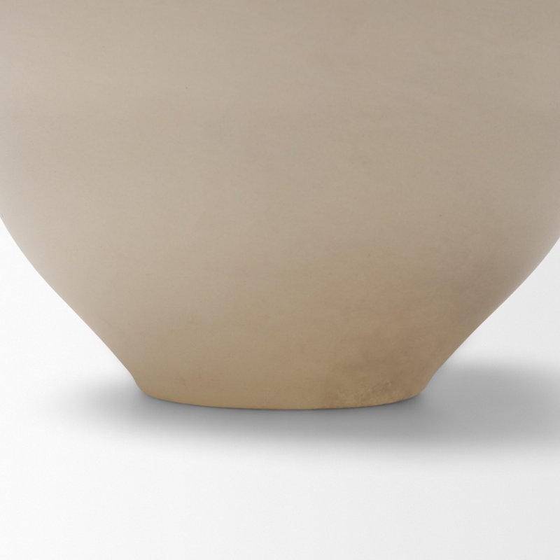 Vase Dune, L 7,1 x l 7,1 x H 9,3, Blanc