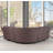 Annaira 87" Wide Microfiber/Microsuede Symmetrical Reclining Corner Sectional-476051391