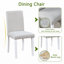 Ensemble de table de cuisine avec une table rectangulaire et 4 chaises rembourrées-570228888