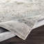 Brunswick-Abstract Grey Blue Modern Marble Fringe Living Dining Bedroom Rug-647379390