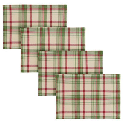  Ensemble de 4 napperons Up On The Housetop