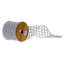 Vickerman 4" x 10 Yard Silver Glitter Sequin Net Wired Ribbon.