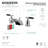 Kingston Brass Kaiser Two-Handle 3-Hole Deck Mount Widespread Bathroom Faucet with Retail Pop-Up Drain-91111357