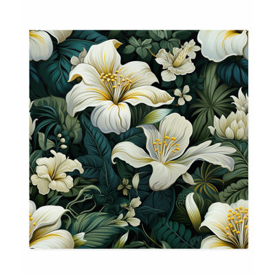 Floral, fleurs d'Hibiscus hawaïen, impression d'art tropical sans cadre