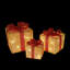 Boîtes-cadeaux de Noël or et rouge