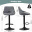 Swivel Adjustable Height Counter Stool with Metal Frame-1411078343