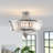 20''-4 Lights Satin Nickel Modern Metal And Crystal Semi Flush Mount Lighting For Living Room/Bedroom-625524029