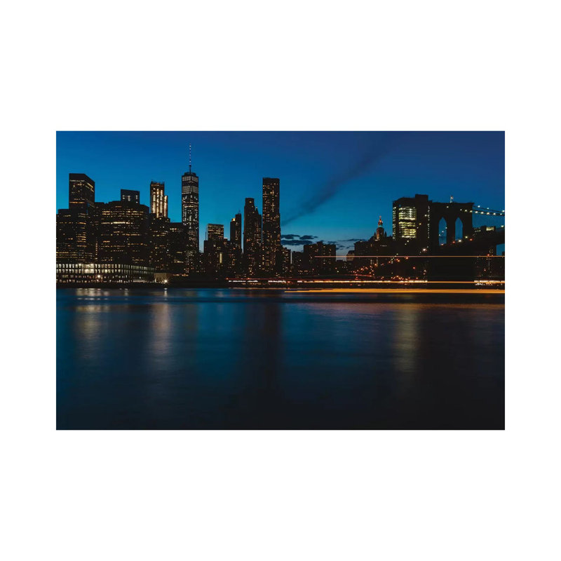 New York Lights II 1 Piece Wall Art on Canvas, 45.72cm H x 66.04cm W x 3.81cm D, Wrapped Canvas