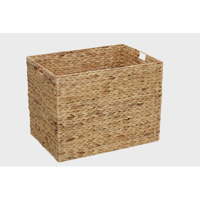 Rect Water Hyacinth Basket - Large