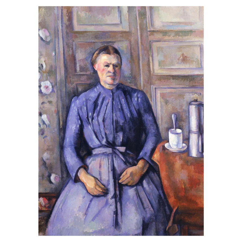 Femme avec une cafetière Paul Cézanne, estampe numérique, H 40 po x l 32 po