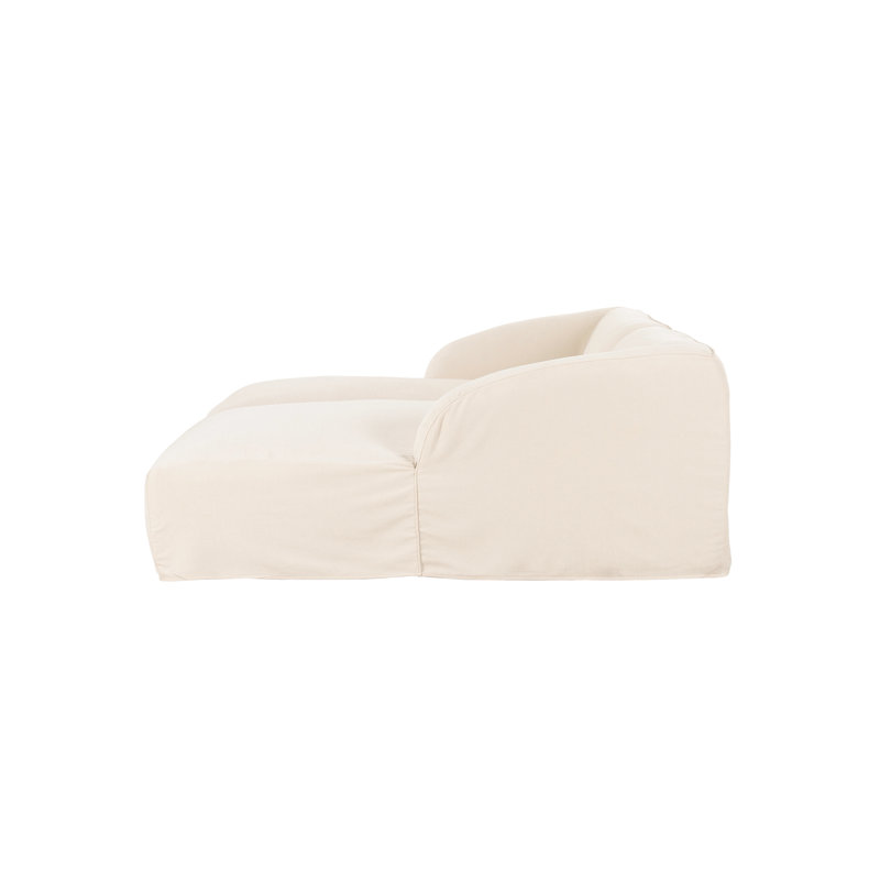 Isla Double Chaise Modular Sectional Beige, Cream Veil Canvas