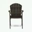 Chaises Adirondack d'extérieur à structure en bois avec accoudoirs-1865646128