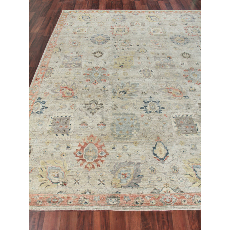 Heirloom Wool Floral Area Rug, Rectangle 14' x 18'