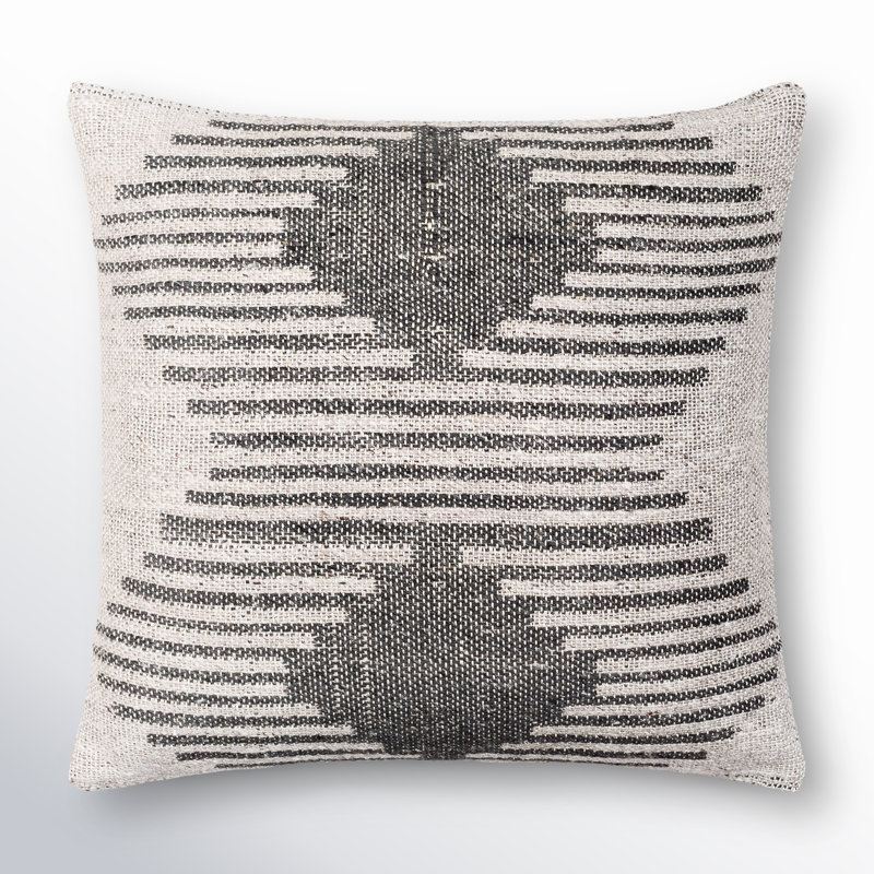 Mahala Geometric Reversible Throw Pillow, 20" H x 20" W, No Fill