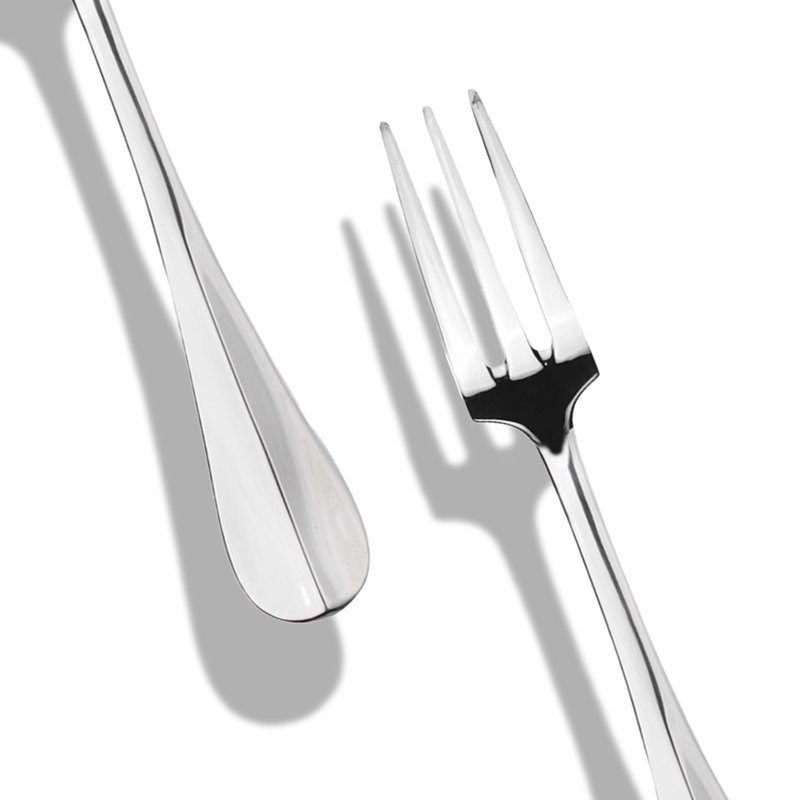 Ensemble de service (fourchette et cuillère) en acier inoxydable Roma