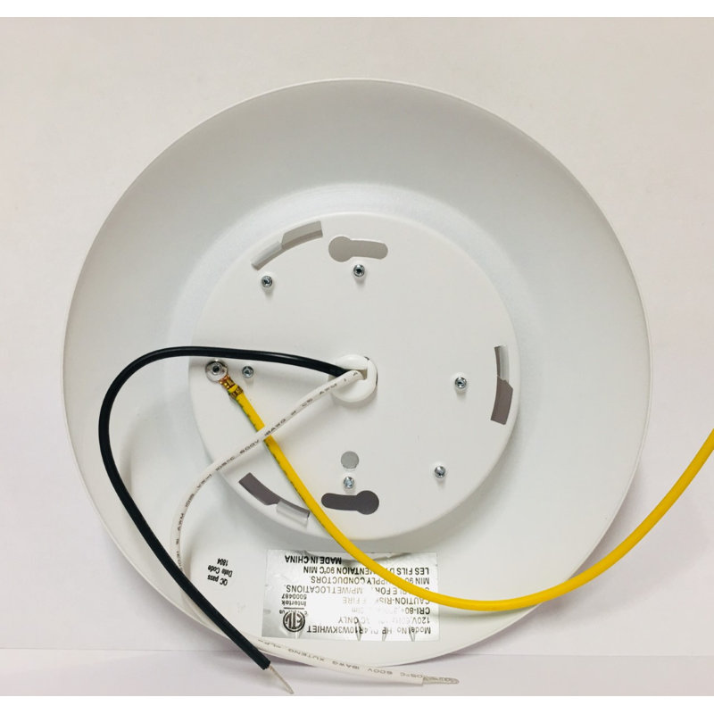 Plafonnier encastré, H 1,1 po x l 6,85 po x P 6,85 po, 4000