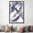 Toile avec cadre en bois brun classique