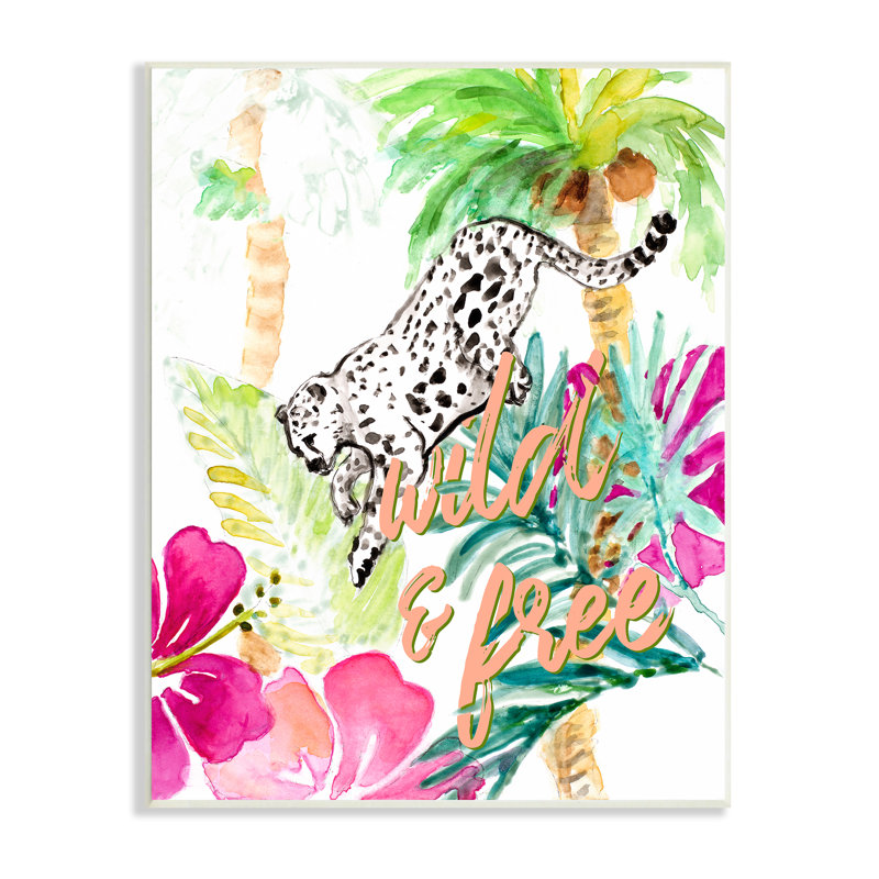 «Eleonora», art mural sur toile tendue à motif floral d'hibiscus rose par Lanie Loreth, H 15 po x l 10 po, Plaque de bois