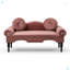 Banc de chevet en velours Modern
