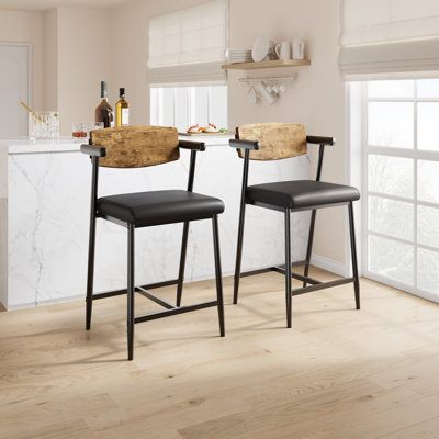 Counter Stool with Metal Frame
