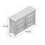 Commode double l 53,6 po à 6 tiroirs-1315036981