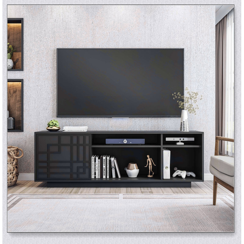 Techni Mobili Contemporary TV Stand for TVs Up to 70in, Black