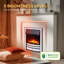 Castleton Fires & Fireplaces 110cm W Electric Fireplace with 6824.28 BTU-102762066