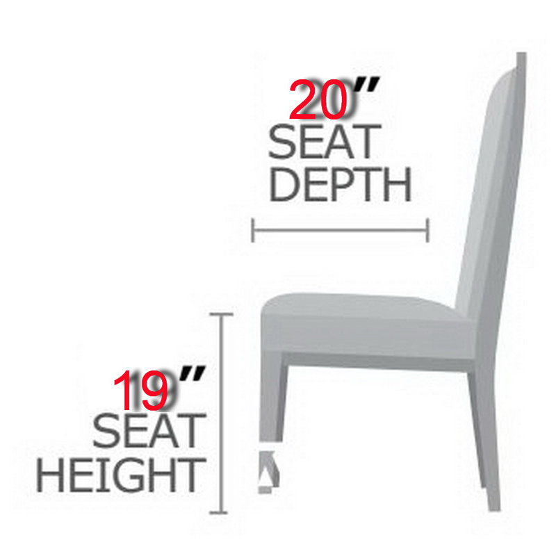Chaise d'appoint rembourrée Ismail