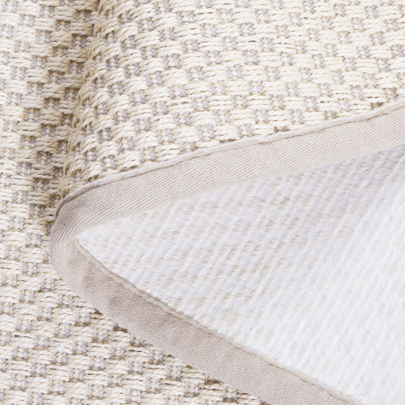 Tapis de couleur unie en fibre de sisal Chaidez, Ovale 6 pi x 8 pi