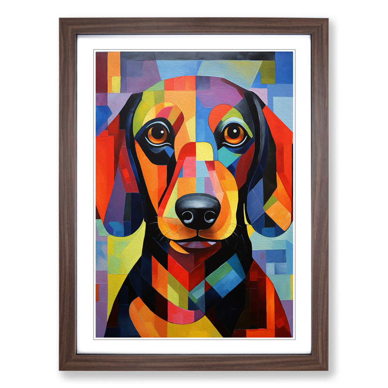 Single Picture Frame Wall Art, 46cm H x 34cm W, Walnut Framed