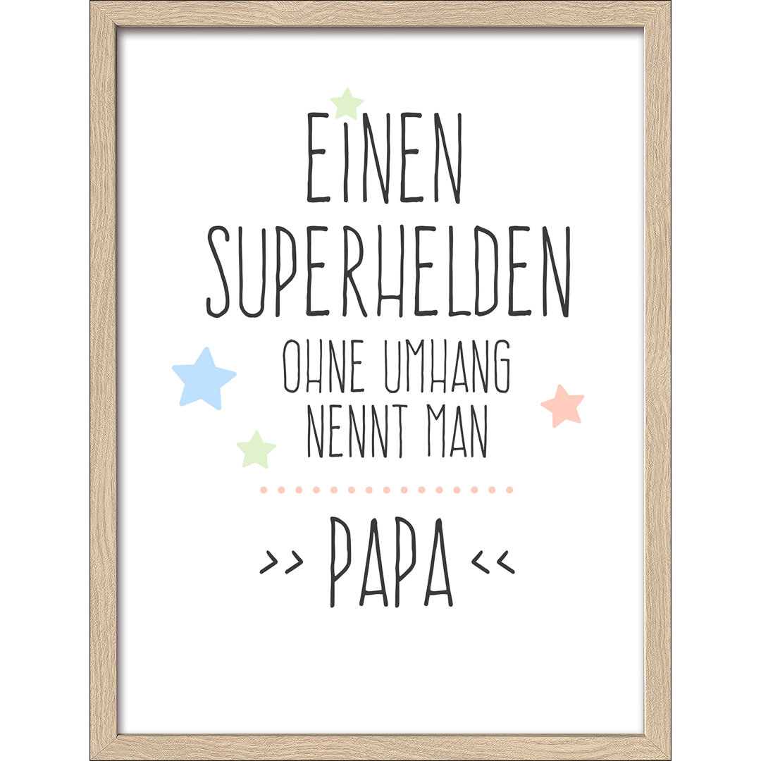 Papa - Einzelner Bilderrahmen