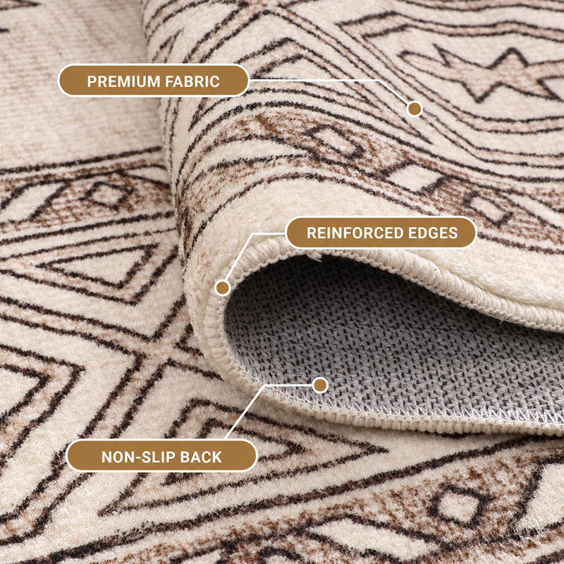 Aspire Homeware Boho Geometric Area Rug, Rectangle 200 x 290 cm