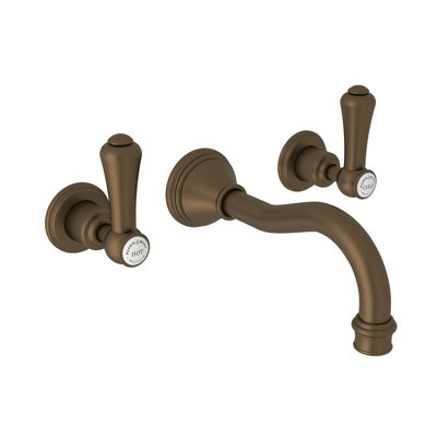 Georgian Era Wall Mount Lavatory Faucet Trim